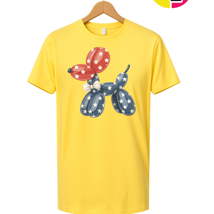 4th Of July Balloon Animal Tee