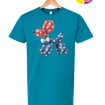4th Of July Balloon Animal Tee
