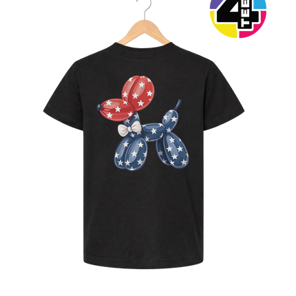 4th Of July Balloon Animal Youth Tee
