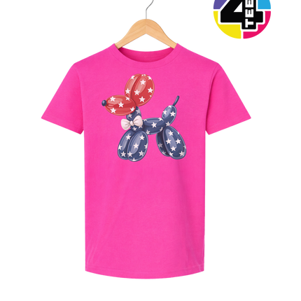 4th Of July Balloon Animal Youth Tee