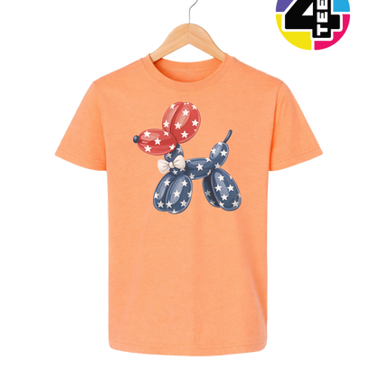 4th Of July Balloon Animal Youth Tee