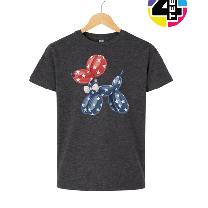 4th Of July Balloon Animal Youth Tee