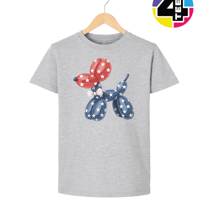 4th Of July Balloon Animal Youth Tee