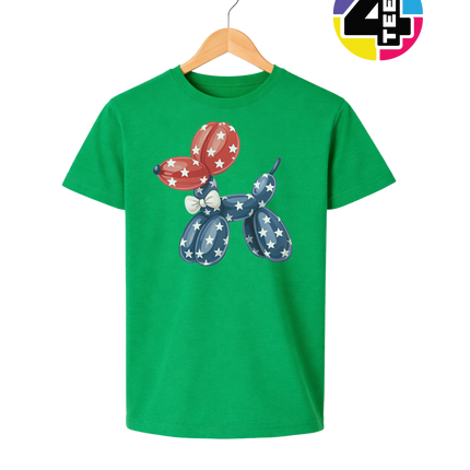 4th Of July Balloon Animal Youth Tee