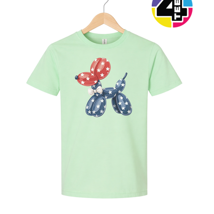 4th Of July Balloon Animal Youth Tee