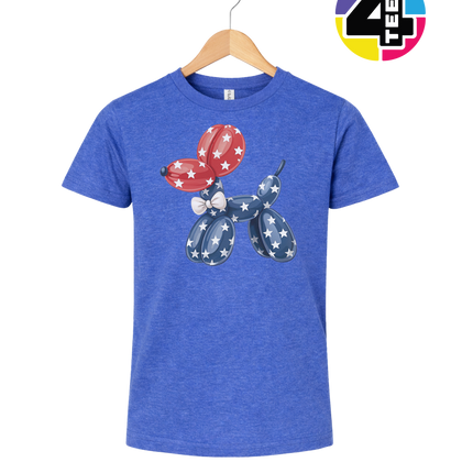 4th Of July Balloon Animal Youth Tee
