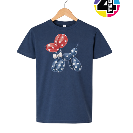 4th Of July Balloon Animal Youth Tee