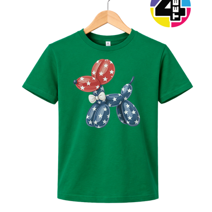 4th Of July Balloon Animal Youth Tee