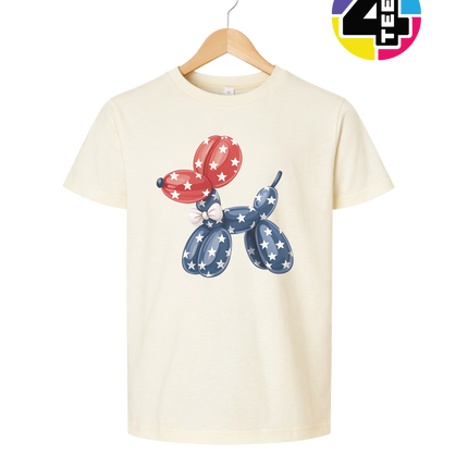 4th Of July Balloon Animal Youth Tee