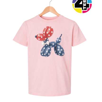4th Of July Balloon Animal Youth Tee