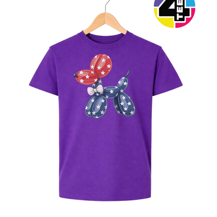 4th Of July Balloon Animal Youth Tee