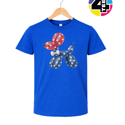 4th Of July Balloon Animal Youth Tee