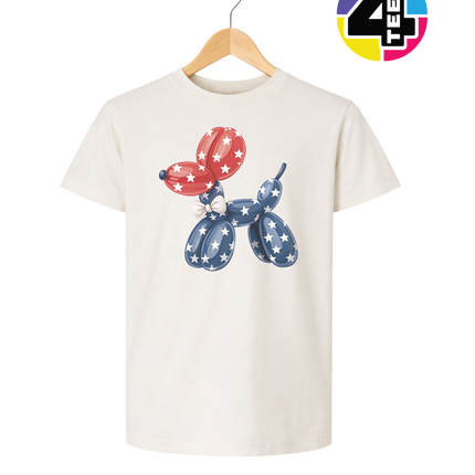 4th Of July Balloon Animal Youth Tee