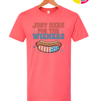 Just Here For The Weiners Tee