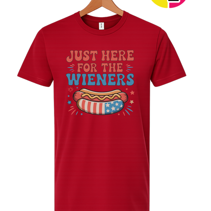 Just Here For The Weiners Tee
