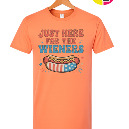 Just Here For The Weiners Tee
