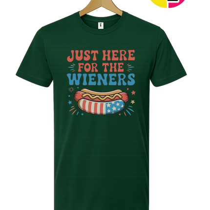 Just Here For The Weiners Tee