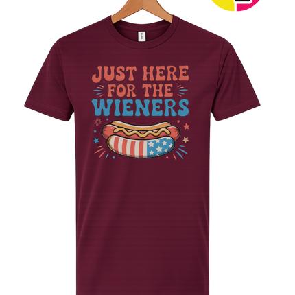 Just Here For The Weiners Tee