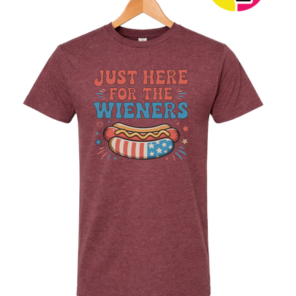 Just Here For The Weiners Tee