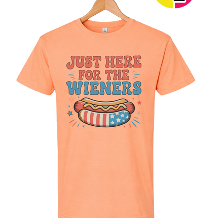 Just Here For The Weiners Tee