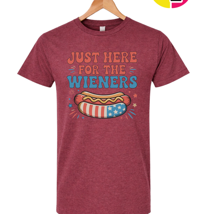 Just Here For The Weiners Tee