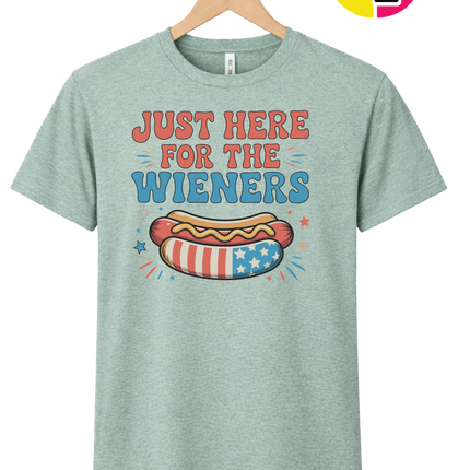 Just Here For The Weiners Tee