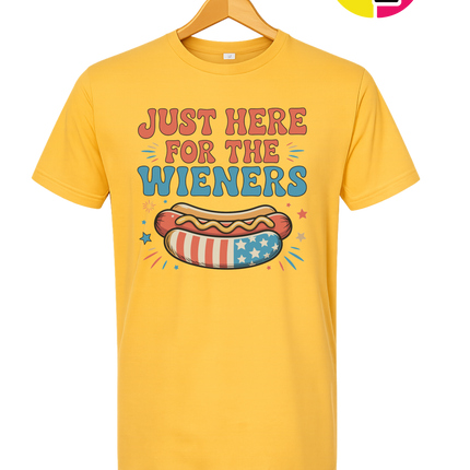 Just Here For The Weiners Tee