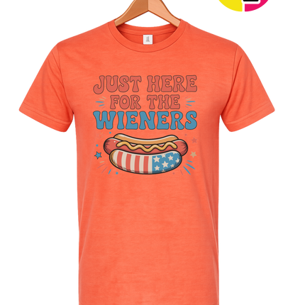 Just Here For The Weiners Tee