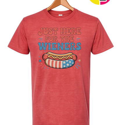 Just Here For The Weiners Tee
