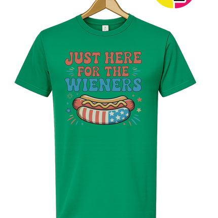 Just Here For The Weiners Tee