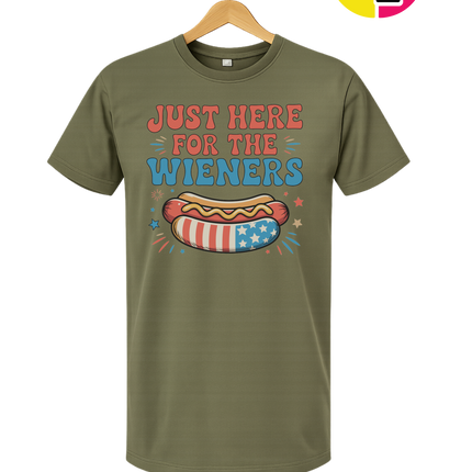 Just Here For The Weiners Tee