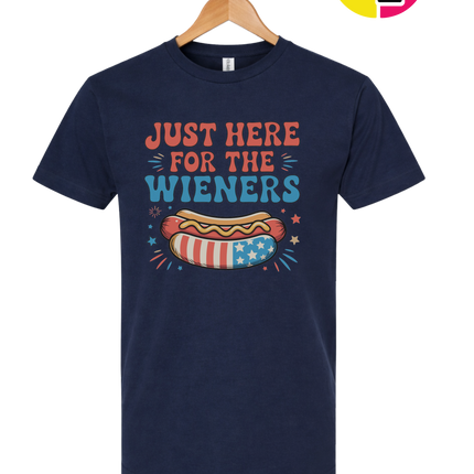 Just Here For The Weiners Tee