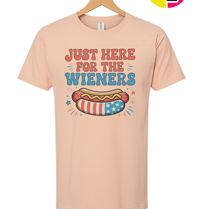 Just Here For The Weiners Tee