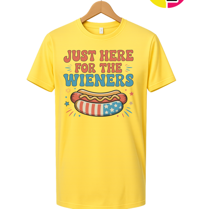 Just Here For The Weiners Tee