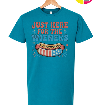 Just Here For The Weiners Tee