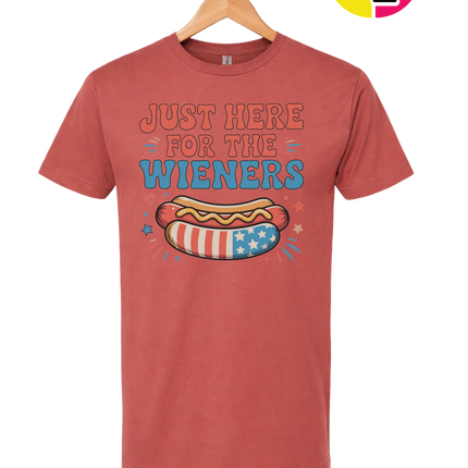Just Here For The Weiners Tee