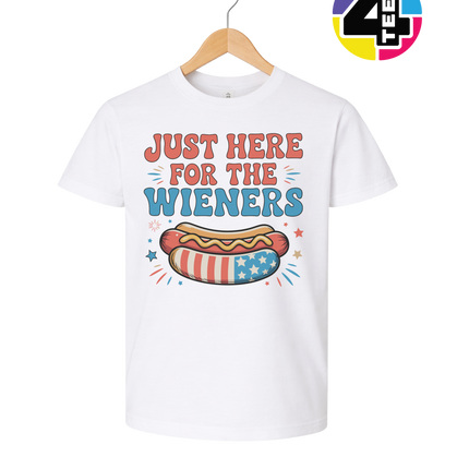 Just Here For The Weiners Youth Tee