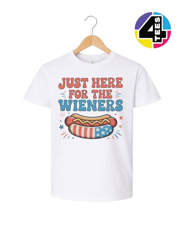 Just Here For The Weiners Youth Tee