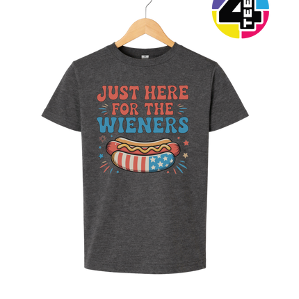 Just Here For The Weiners Youth Tee