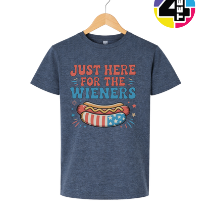 Just Here For The Weiners Youth Tee