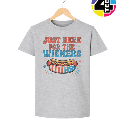 Just Here For The Weiners Youth Tee