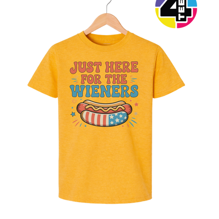 Just Here For The Weiners Youth Tee