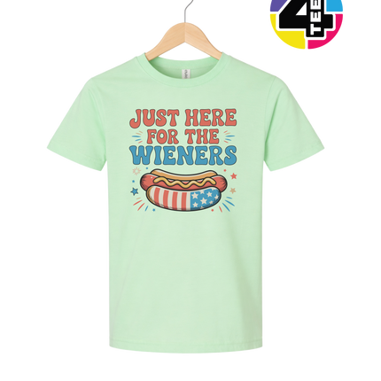 Just Here For The Weiners Youth Tee