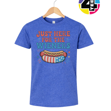 Just Here For The Weiners Youth Tee