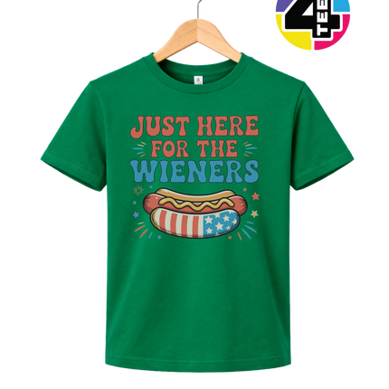 Just Here For The Weiners Youth Tee