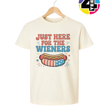 Just Here For The Weiners Youth Tee