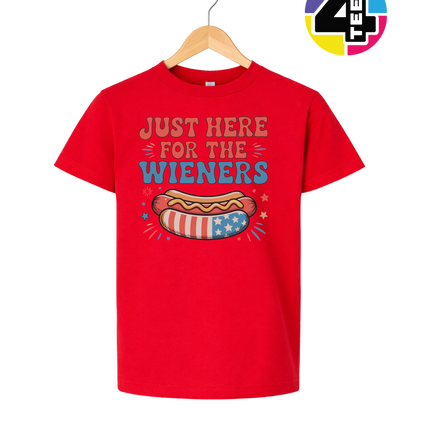 Just Here For The Weiners Youth Tee