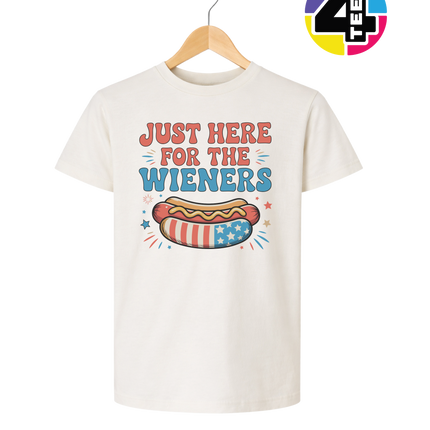 Just Here For The Weiners Youth Tee
