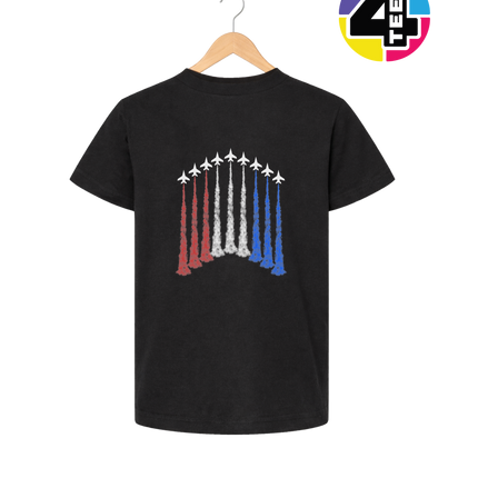 Patriotic Jet Flyover Youth Tee