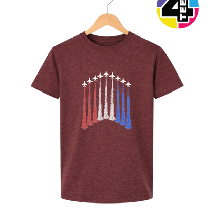 Patriotic Jet Flyover Youth Tee